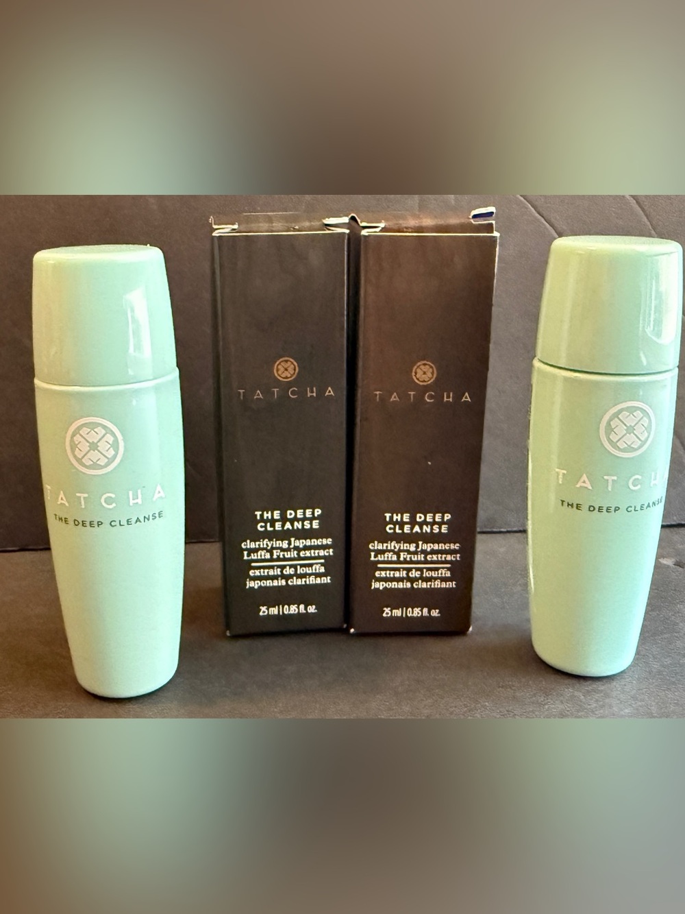 Lot of 2 Tatcha The Deep Cleanse Exfoliating Cleanser 25ml 0.85oz Travel Size